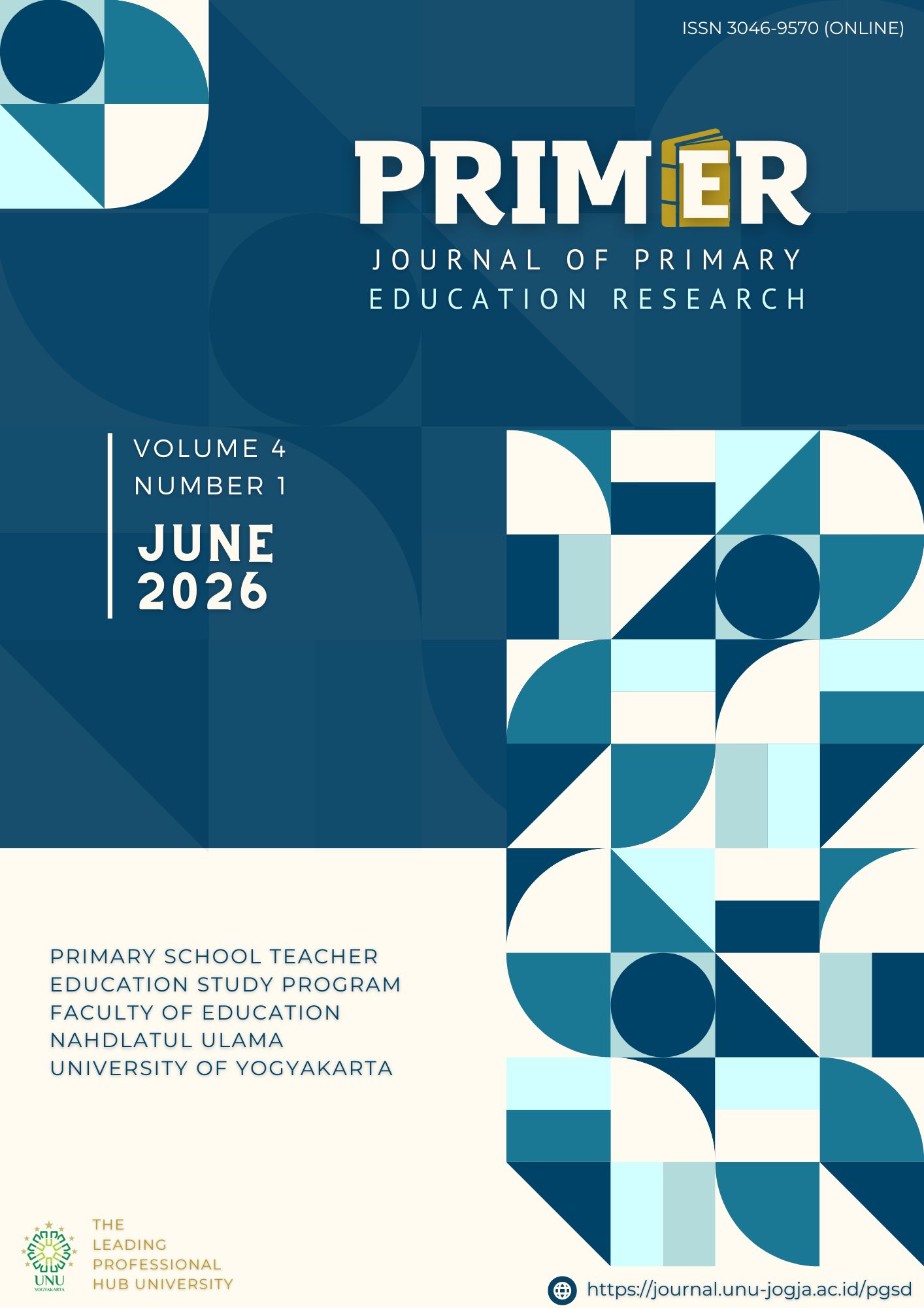 					View Vol. 4 No. 1 (2026):  Journal of Primary Education Research
				